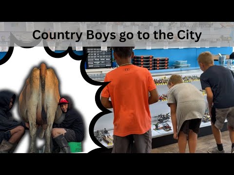 Country Boys Visit the City But First Chores