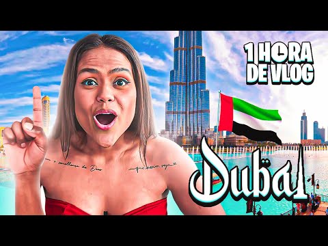 QUASE 1 HORA DE VLOG EM DUBAI!!!