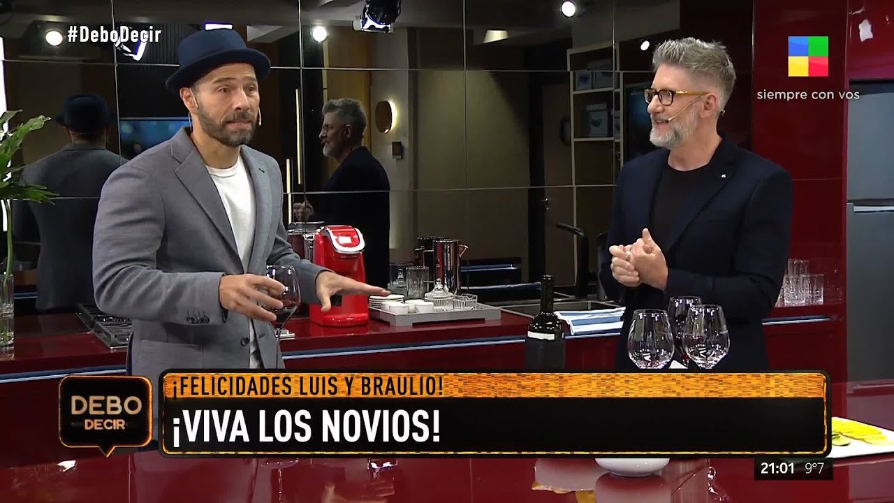Un momento lleno de emoción: Luis Novaresio abrió su programa junto a su marido, Braulio Bauab
