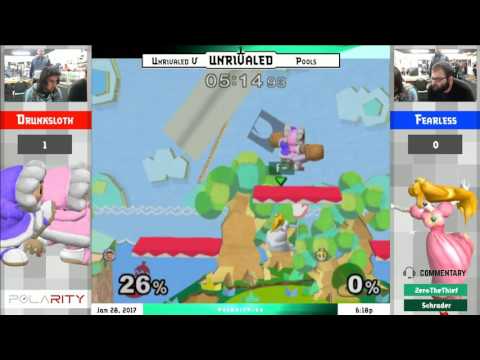 Unrivaled 5 Melee - Drunksloth (ICs) vs Fearless (Peach) - Top 16 Winners R1