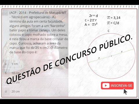 QUESTÃO DE CONCURSO_ÁREA CIRCULAR