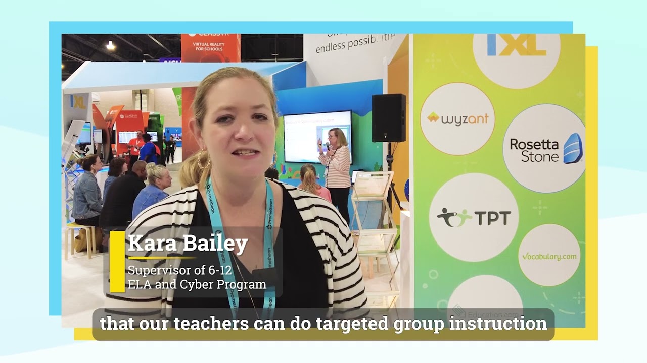 IXL educator interview at the ISTE booth, video preview