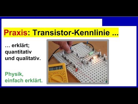 Praxis: pnp-Transistor-Kennlinie erklärt; quantitativ und qualitativ mit Lampe und Regelwiderstand
