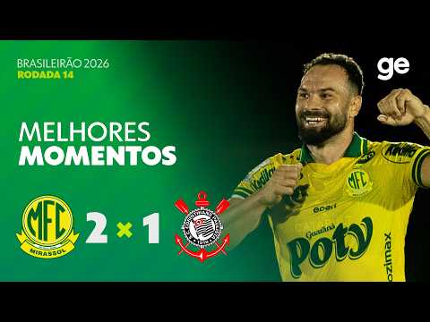 Gols e lances de Mirassol x Corinthians