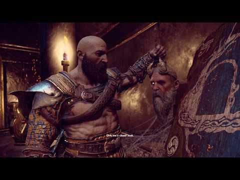 God of War 4 - Kratos vs Egyptian & Other Gods Tyr's Prophecy Cutscene (GoW 2018) PS4 Pro
