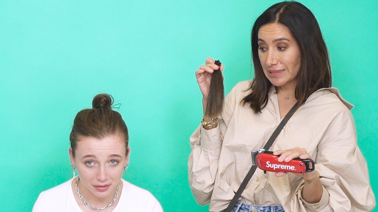 I CUT EMMA CHAMBERLAIN'S HAIR (AND MADE HER CRY?)