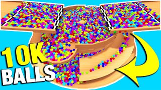 10,000 Marbles VS Marble Run (+ Marble CAMERA) - Marble World