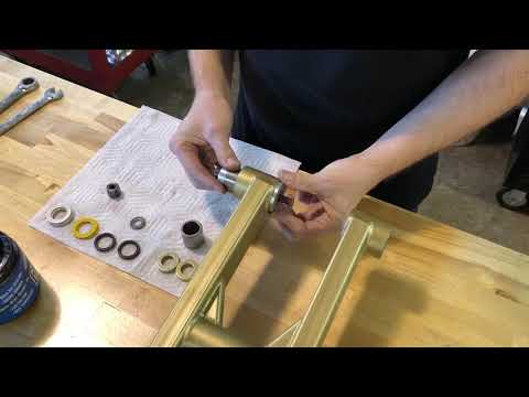 How-To Install Swingarm Pivot Bearings - quick easy tool  Atv Motorcycle 3 wheeler BVC Racing