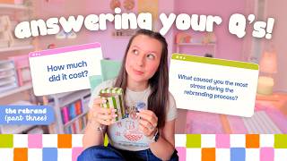 the rebrand series: part 3 🌸 Q&A 💬 how much did this rebrand cost?