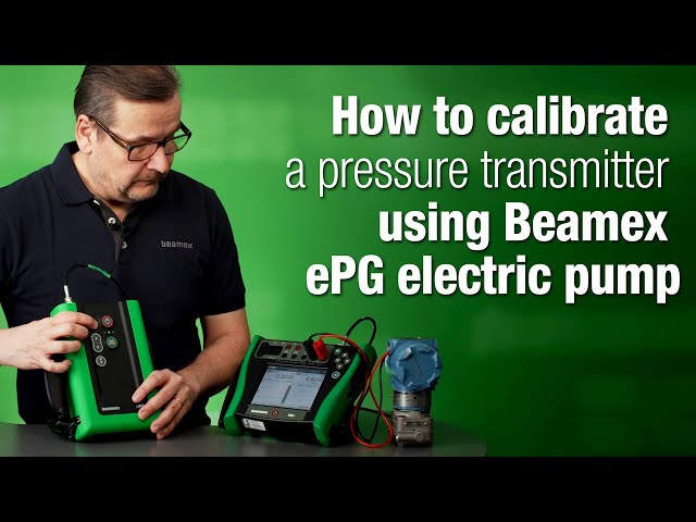 How to calibrate a pressure transmitter using Beamex ePG | Beamex