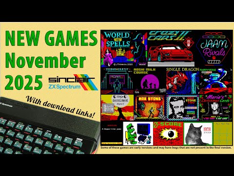 New ZX Spectrum games from November 2025