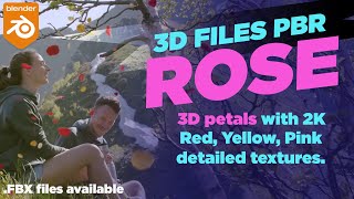3D Rose Petals video thumbnail