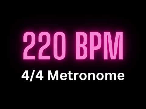 4/4 Metronome - 220 bpm