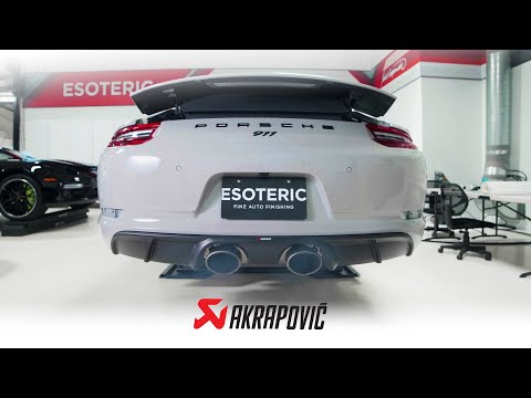 Akrapovic Exhaust on a Porsche 991.2 Carrera