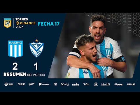 #TorneoBinance 2023 | Fecha 17 | resumen de Racing - Vélez
