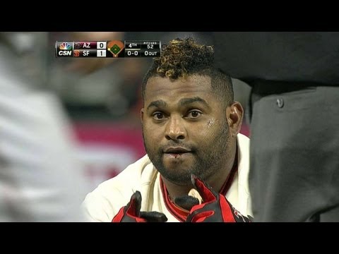 ARI@SF: Panda smokes an RBI triple into right field