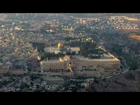 The old city of Jerusalem, as seen from Armon Ha-Natsiv  העיר העתיקה של ירושלים מבט מארמון הנציב