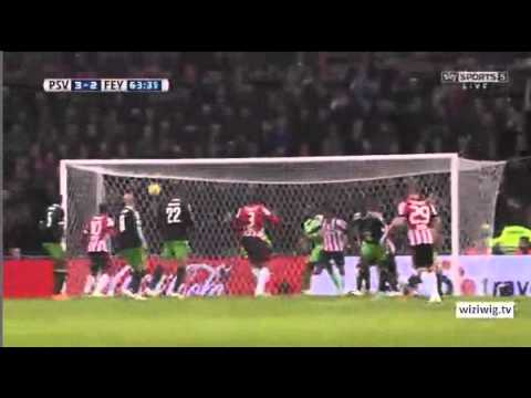 PSV - FEYENOORD 17-12-2014 - GOAL: LUUK DE JONG HATTRICK