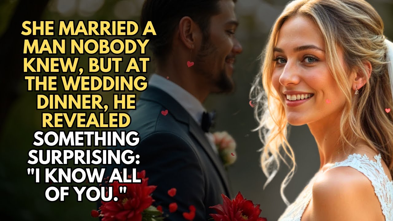 She Married A Man Nobody Knew, But At The Wedding Dinner, He Revealed Something Surprising...