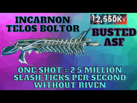 This Warframe Incarnon Telos Boltor Build Is ABSOLUTELY BUSTED!!