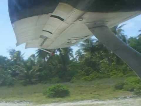 Flying out of Marakei - Kiribati