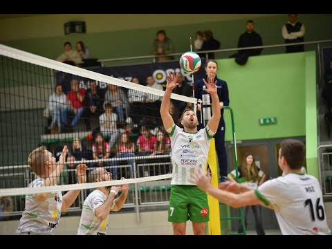 Racibórz. Fragment of the first Silesian volleyball league match between KSR and Olimpia Włodowice.
