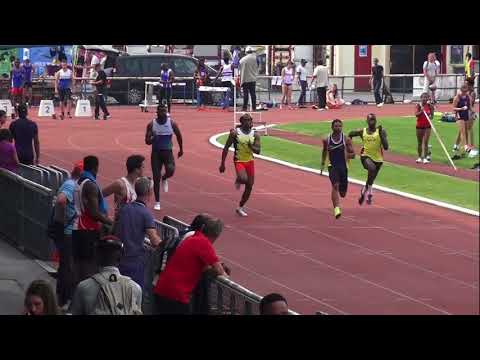 100m  SEM /SERIE 9 CHAMPIONNAT REGIONNAL ESPOIRS/ SENIORS IVRY SUR SEINE, 9 JUIN 2018