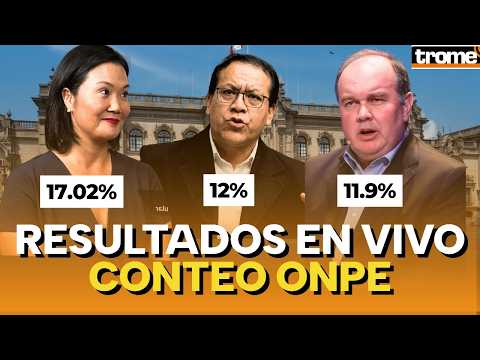 Resultados del conteo oficial de la ONPE elecciones 2026 EN VIVO actas procesadas candidatos que pasarán a segunda vuelta Keiko Fujimori | Rafael López Aliaga | Jorge Nieto | Roberto Sánchez | Ricardo Belmont  | ACTUALIDAD | TROME.COM