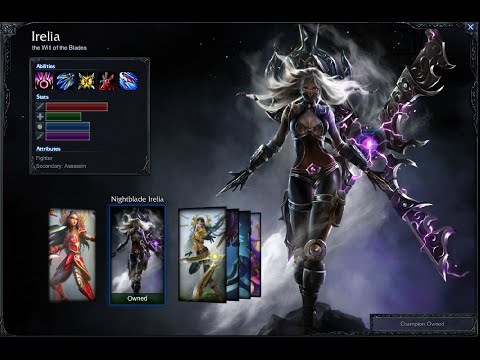 Nightblade Irelia Skin Spotlight Gameplay 1080p HD