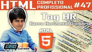 tag hr (Barra horizontal / Horizontal Rule) - Curso de HTML Completo e Profissional #47