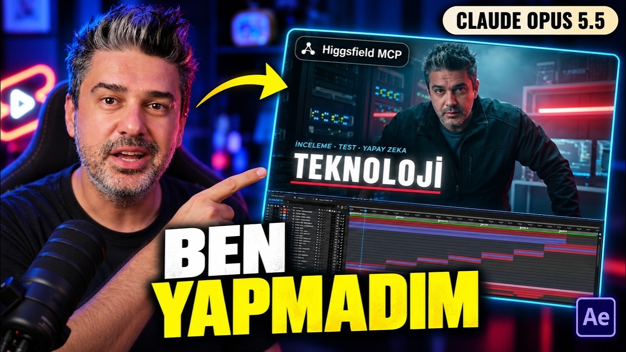 İntromu Yapay Zekâya Yaptırdım! Claude Opus 5.5 + Higgsfield MCP