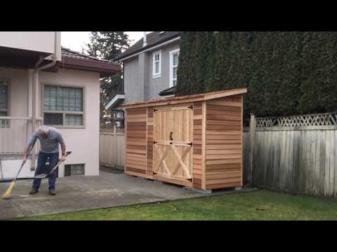 Cedarshed Bayside 12X4 Shed Time Lapse Assembly