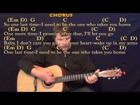 One Last Time (Ariana Grande) Strum Guitar Cover Lesson in G with Chords/Lyrics