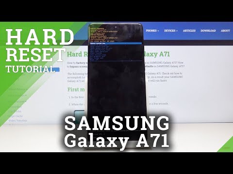 How to Hard Reset SAMSUNG Galaxy A71 – Remove Screen Lock