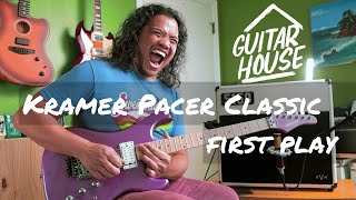 Video thumbnail for Kramer Pacer Classic First Play! Guitar House 2022 #guitarhouse by Perfecto De Castro