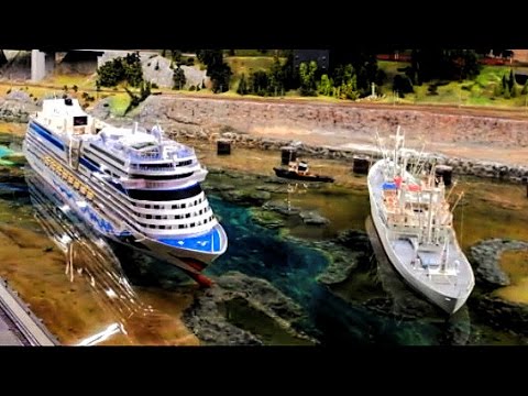 Hafengeburtstag im Miniatur Wunderland - RC Schiffe der IG Mikromodell vs. AIDA und Cap San Diego