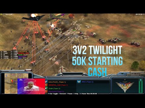 3v2 Twilight Flame $50k Starting Cash - Generals Zero Hour