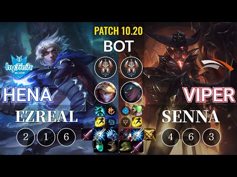 hyF Hena Ezreal vs HLE Viper Senna Bot - KR Patch 10.20