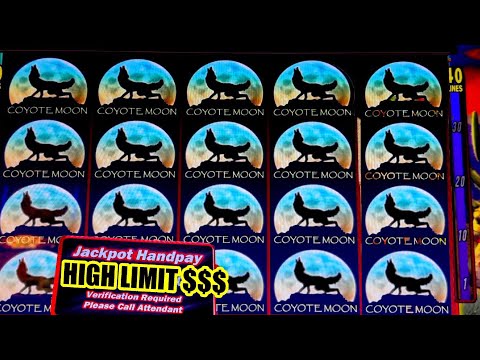 BIGGEST COYOTE MOON HIGH LIMIT JACKPOT ON YOUTUBE - FREE GAMES