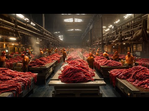 How Beef Jerky Is Made — High-Volume Meat Processing Line