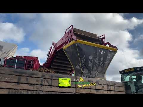 Organic Potato Harvester Utilises RVT Precision Technology #precisionag #precisionfarming #potato