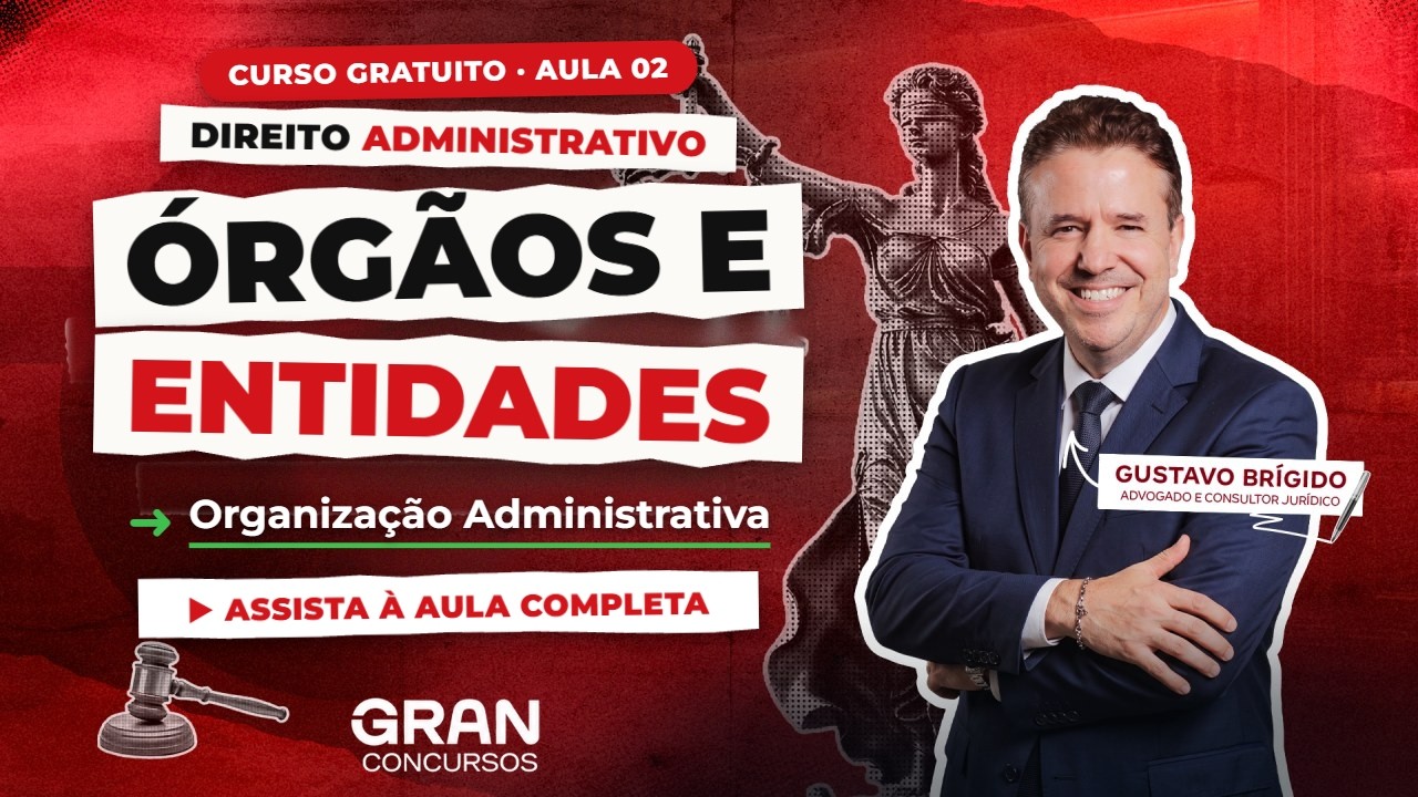 Direito Administrativo para Concursos | Aula 02: Organização Administrativa, Órgãos e Entidades