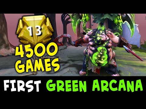 FIRST green arcana TOP Divine Pudge SPAMMER — 4500 games Levkan