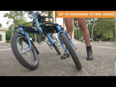 TRIS BIKE: maximum tilting angle of 30°