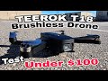 Best drone under $100? Teerok T18 Brushless Drone Review from Amazon