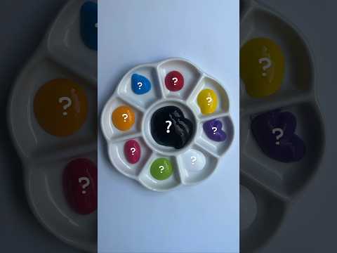 mix of black color with other colors 🎨#art #asmr #trending