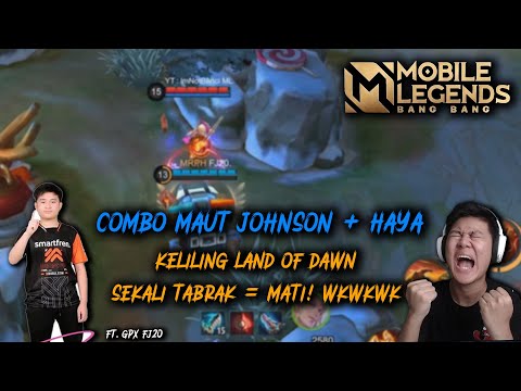 MAIN BARENG ANGGOTA GPX PAKE COMBO JOHNSON + HAYA ! NGAKAK ABIS WKWKWK - Mobile Legends