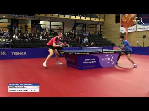 NK 2020 heren kwartfinale: Gabrielius Camara - Ewout Oostwouder