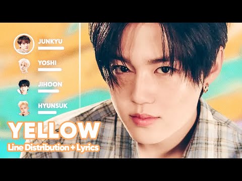 TREASURE - YELLOW (Line Distribution + Lyrics Karaoke) PATREON REQUESTED