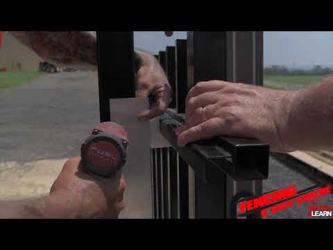 How To Install A Sliding Gate From Scratch! The Easy Way!